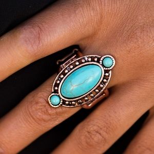 NWOT Turquoise & Copper colored ring